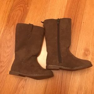 NWT Gap Toddler Girl High Brown Suede Boots